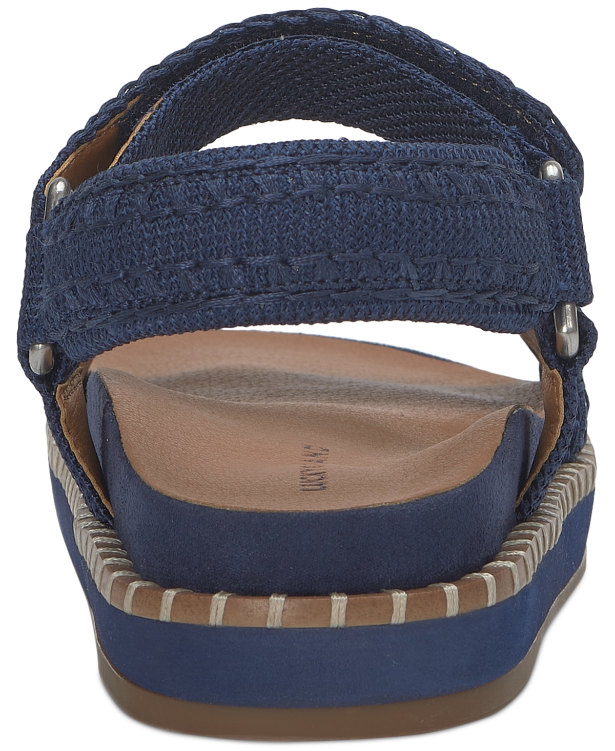 LUCKY BRAND WOMEN'S ULLANIAH WHIPSTITCH FOOTBED FLAT SANDALS 