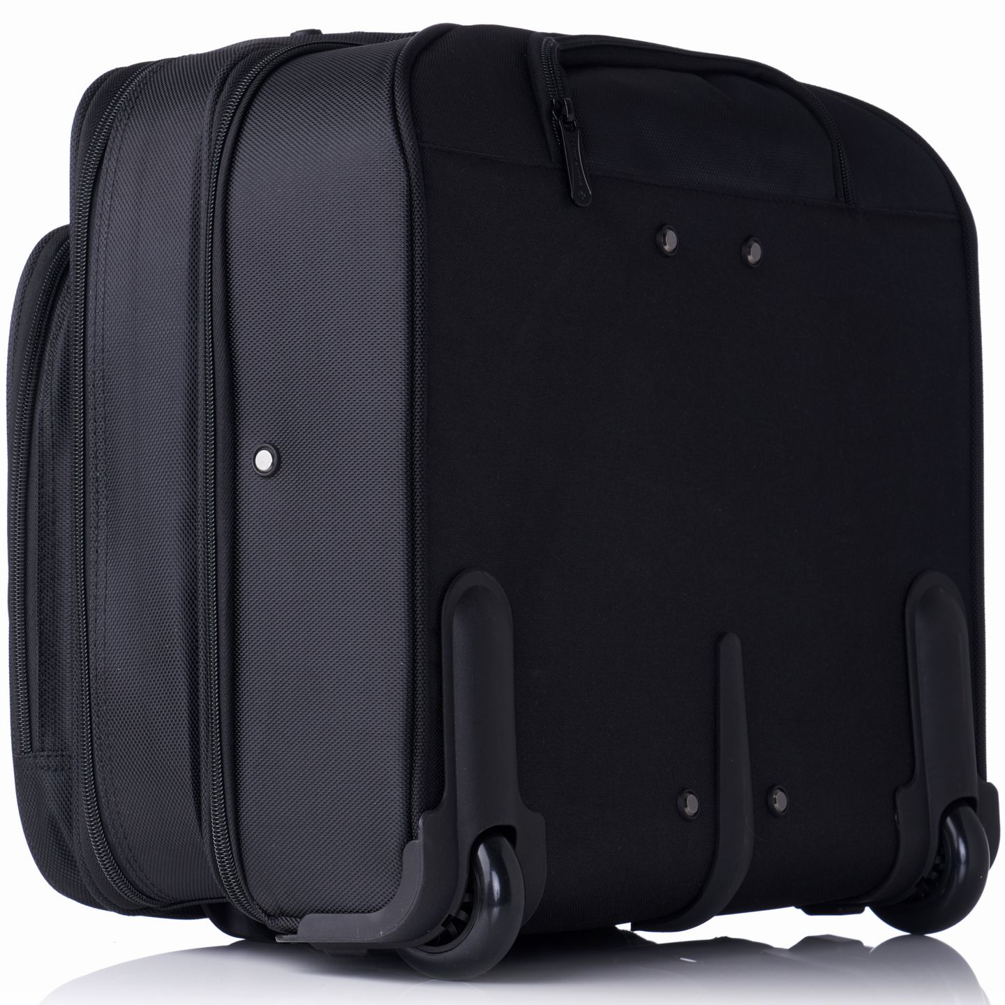Женская сумка Alpine Swiss Rolling Briefcase Wheeled Overnight Carry on Bag up to 15.6” Laptop, цвет: Чёрный — фото 8