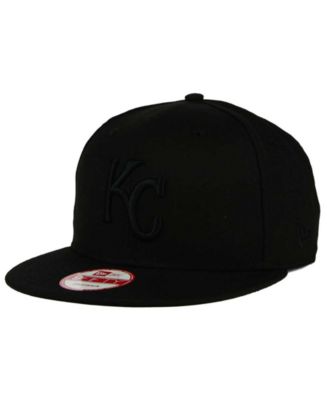 New Era Kansas City Royals MLB Black on Black 9FIFTY Snapback Cap - Macy's