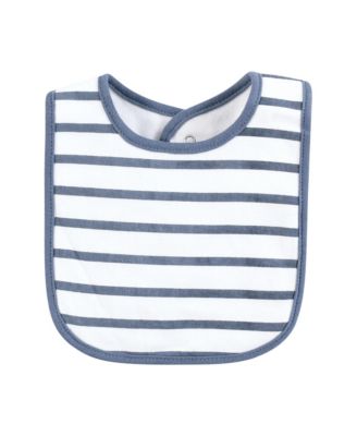 Boys 5Pk of Soft Interlock Baby Bibs