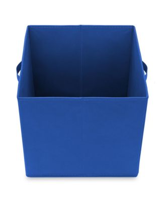 Set of 6 Collapsible Fabric Storage Cube Bins, Beige - 13" Foldable Cloth Baskets for Shelves and Cubby Organizers