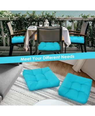 21 Inch x 21 Inch Patio Chair Seat Cushion Pads for Indoor and Outdoor