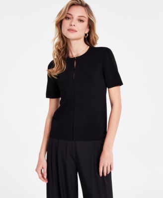 Bar III - Women's Short-Sleeve Cardigan