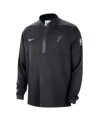Men's Black San Antonio Spurs 2024/25 Courtside Performance Half-Zip Top