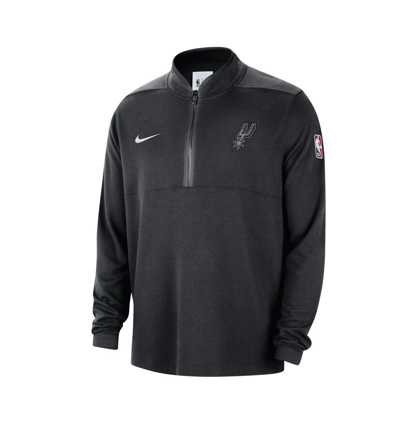 Мужской топ Nike Black San Antonio Spurs 2024/25 Courtside Performance Half-Zip — фото 2