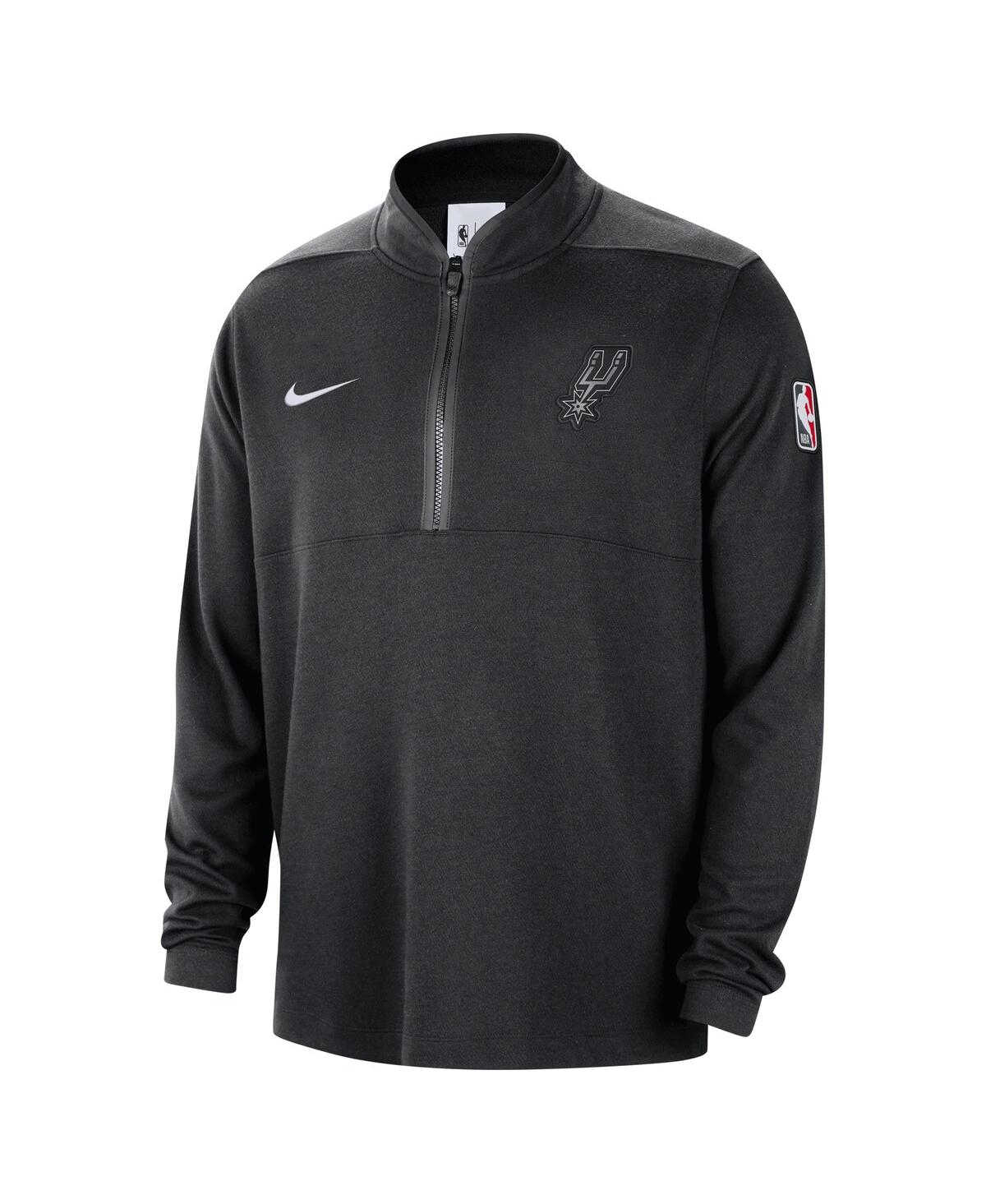 NIKE MEN'S BLACK SAN ANTONIO SPURS 2024/25 COURTSIDE PERFORMANCE HALF-ZIP TOP