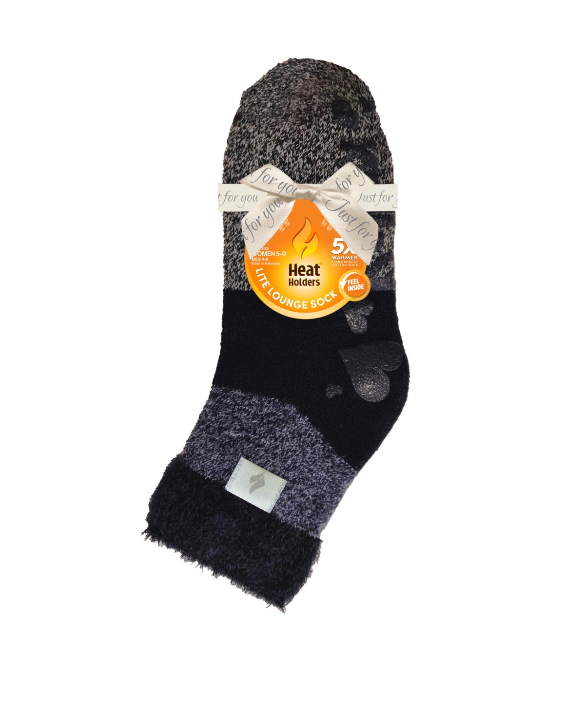 Heat Holders Lite Selina Blocks Lounge Socks In Navy