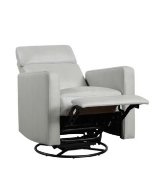30" White Label Avenue Swivel Glider Reclining Chair