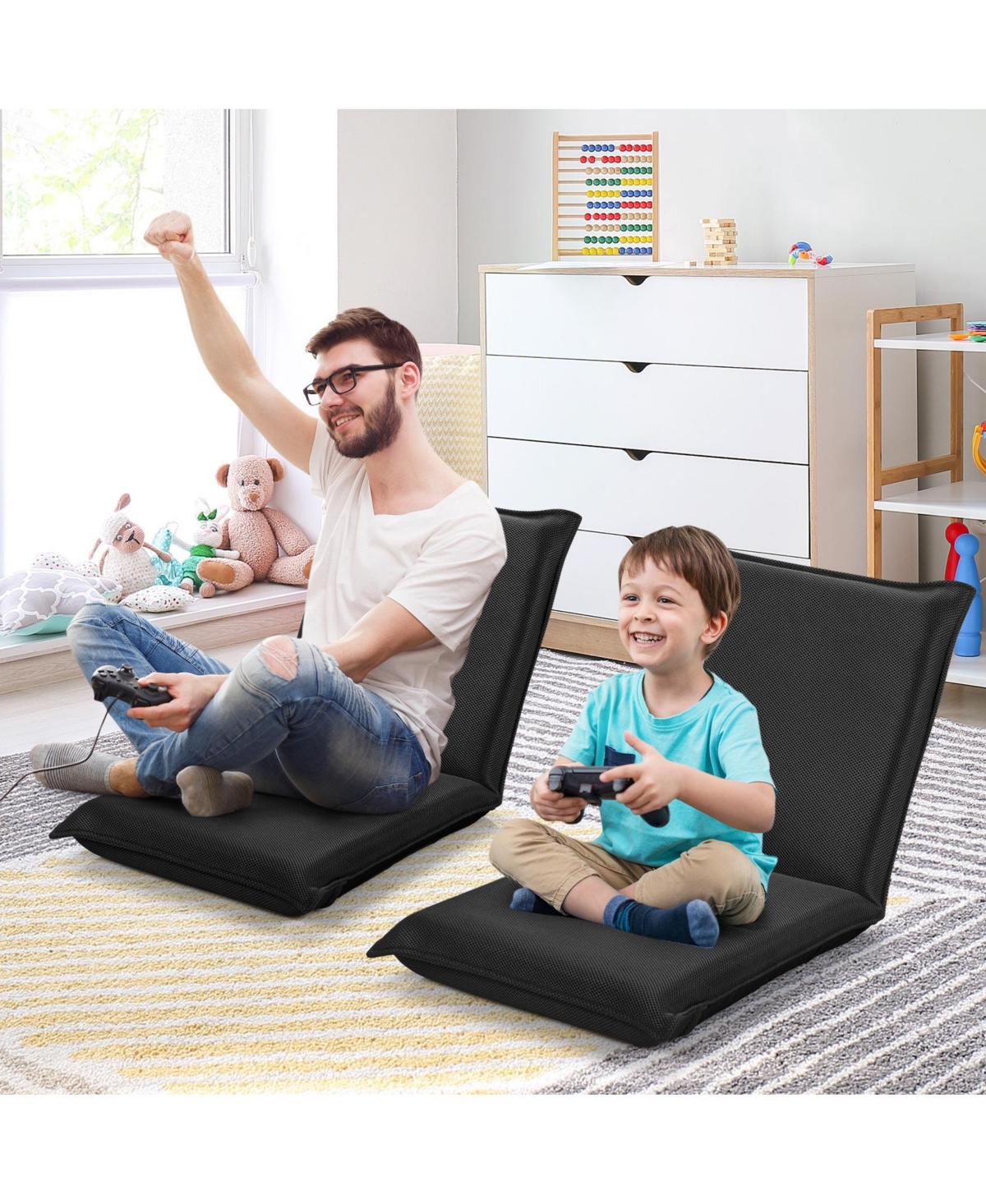 Gouun Adjustable 6 positions Folding Lazy Man Sofa Chair Floor Chair