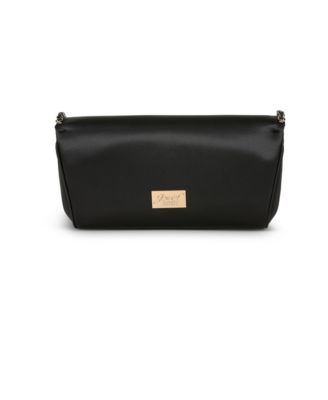 Woman's Talia Double Flap Clutch with Crystal Necklace