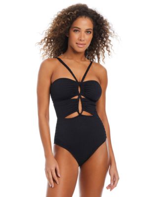 Bar III - Women's Pucker Up Keyhole One-Piece Swimsuit, Exclusively at Macy's