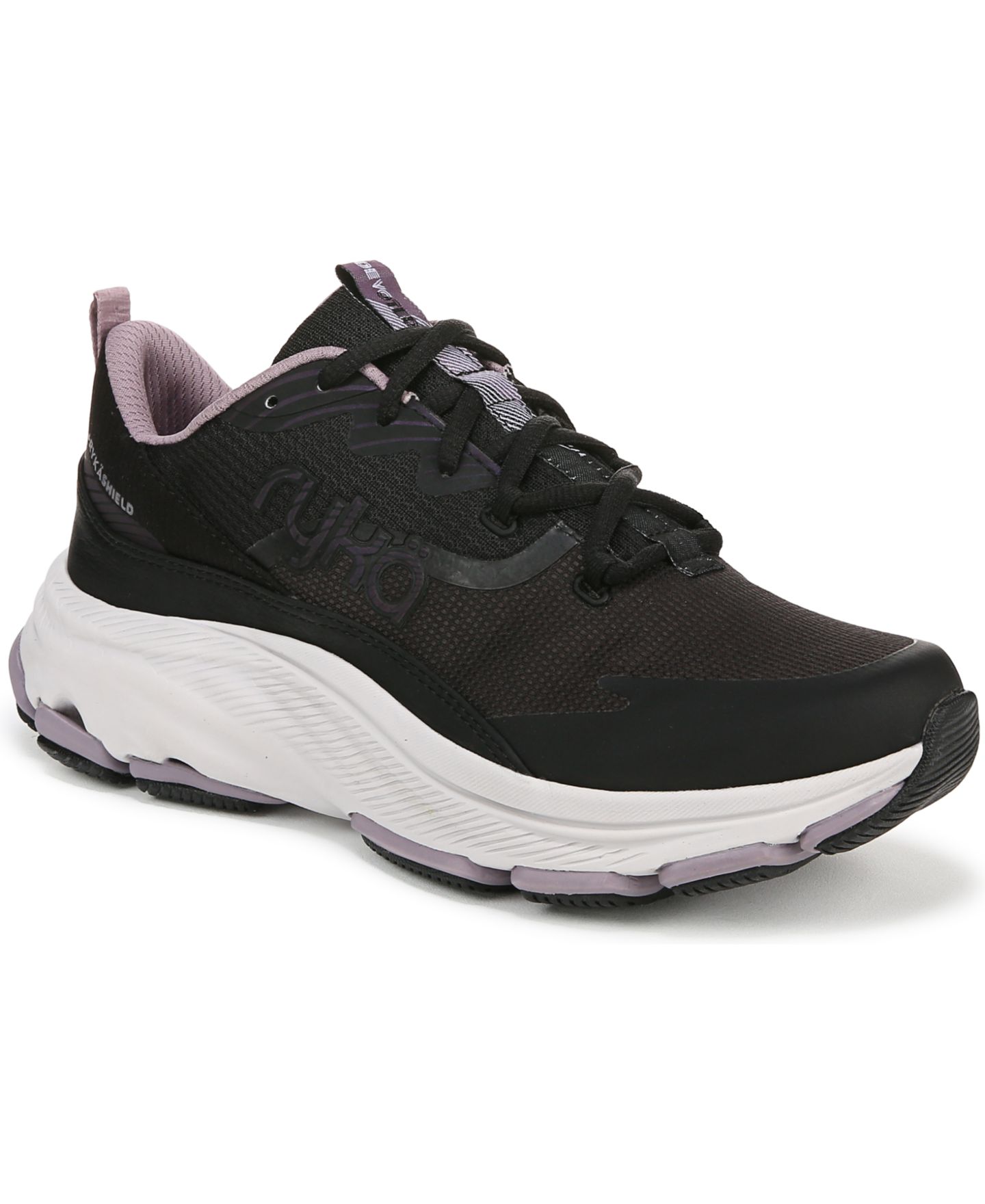 Женские кроссовки Ryka Devoted RS Washable Lace Up Walking, цвет: Чёрный сетчатый — фото 1