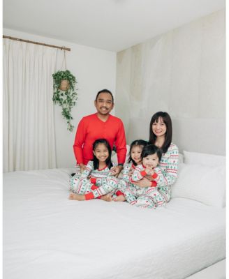 Toddler Boys Holiday Family Pajamas Neutral One Piece Pajamas