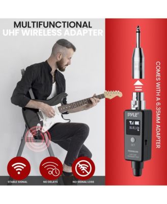Multifunctional UHF Wireless Adapter for Dynamic Microphones - 48k UHF Digital, USB Rechargeable, Up to 90ft Range