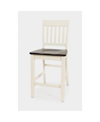 Decatur Lane Farmhouse Solid Wood Counter Stool (Set of 2)