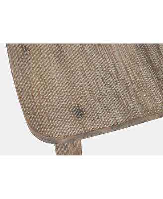 Eastern Tides Coastal Wire-Brushed Wood X-Back Acacia Dining Chair (Set of 2)