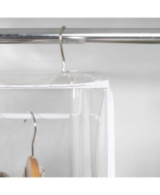 Garment Bag - Hanging Closet Organizer 42" - Zippered Cover with Rod