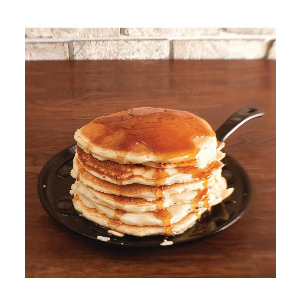 Slickblue Cast Iron Frying Pan Griddle Pre-Seasoned Round Design for Even Heating