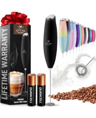 Milk Frother Wand Drink Mixer with AA Duracell Batteries