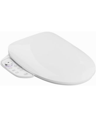 Electric Bidet Toilet Seat with Side Panel, Elongated Heated Toilet Seat