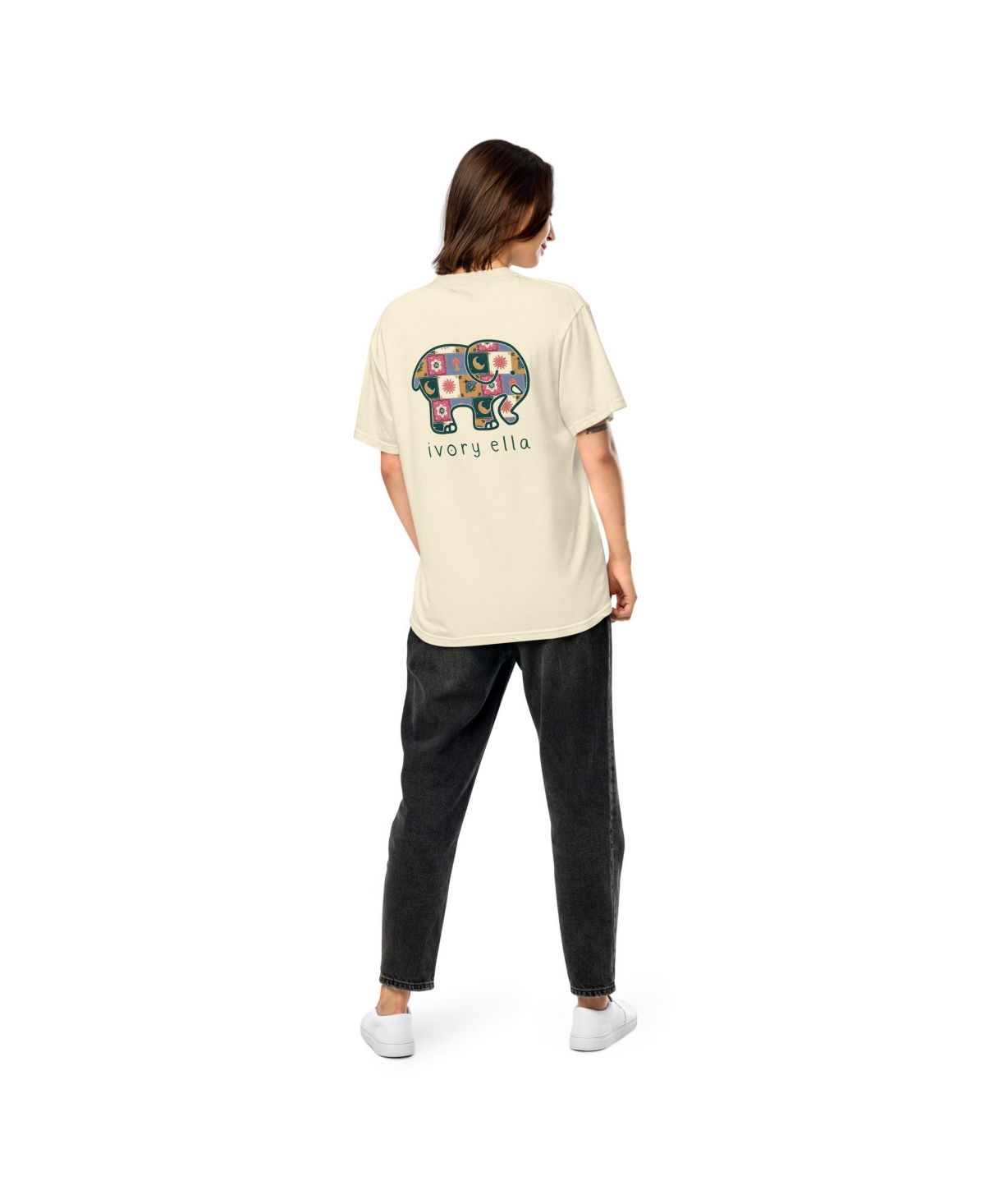 Ella Women's Unisex Ella's Fables Unisex Heavyweight T-shirt - Ivory
