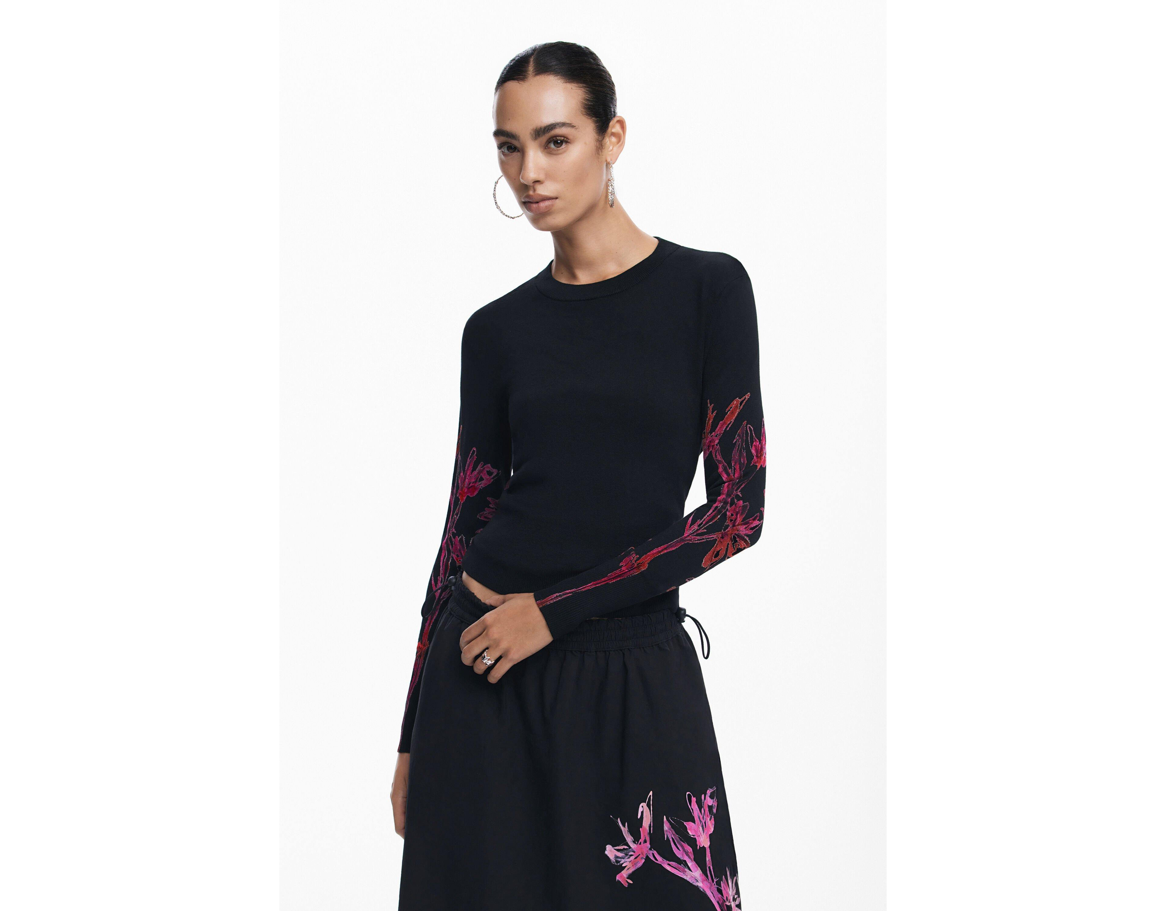 Desigual Women's Orchid sleeve sweater