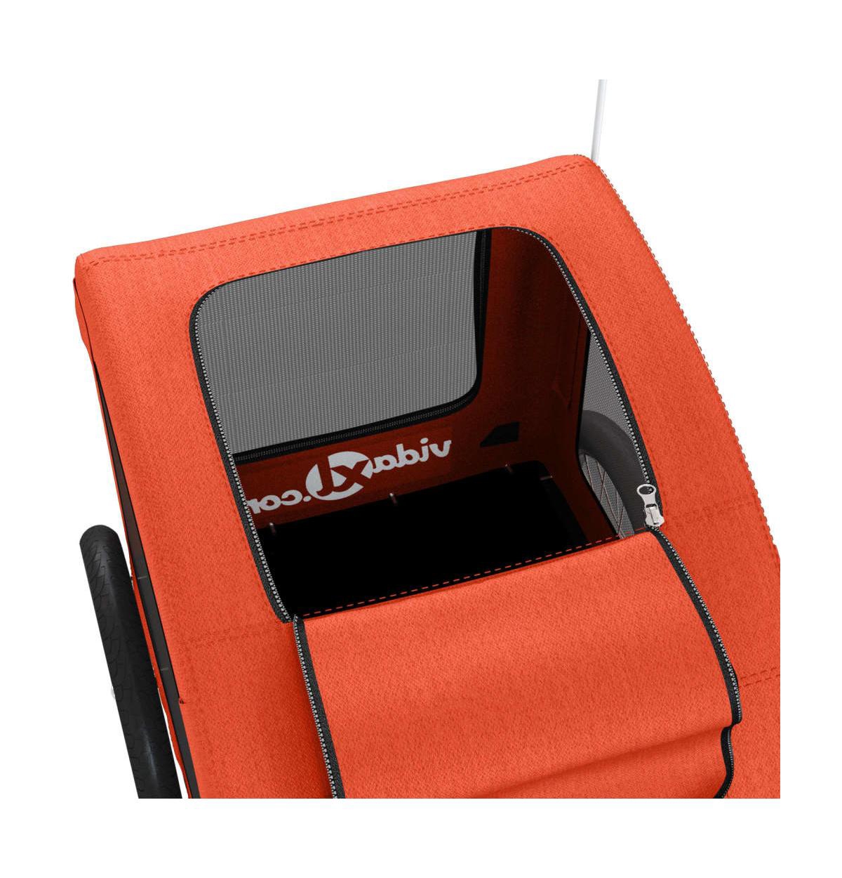 vidaXL Pet Bike TrailerOxford Fabric and Iron - Orange