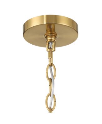Carrine 31 1/2" Modern Pendant Chandelier Ceiling Light Fixture Dining Room Over Table Flower Soft Gold Finish Crystal