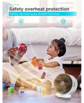 BLACK+DECKER Dual Function Desktop Heater & Fan, 3 Settings, 750W/1500W Space Heate, White