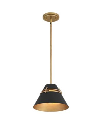 Curry 10" Modern Pendant Ceiling Light Fixture Dining Room Over Table Kitchen Island Hanging Black Gold Mini