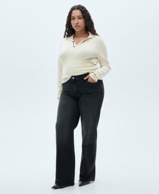 Women's Danila Medium-Rise Wide Leg Jeans