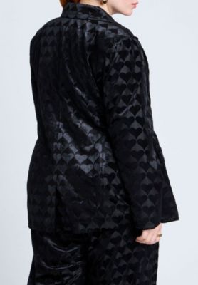 Women's Heart Velvet Blazer
