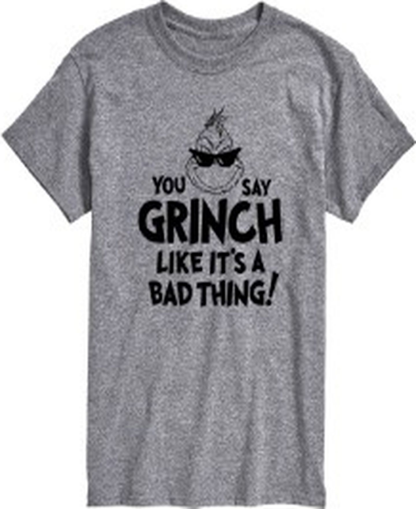 Мужская футболка AIRWAVES The Grinch Like It's A Bad Thing Short Sleeve, цвет: Серый — фото 1
