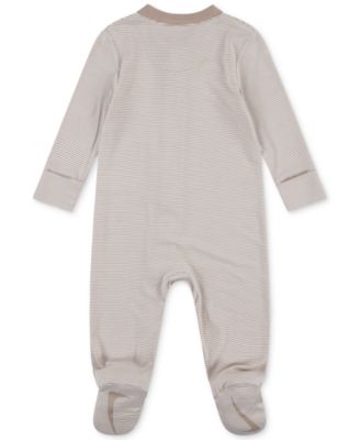 Baby Boy or Girl Viscose Striped Footed Coverall 