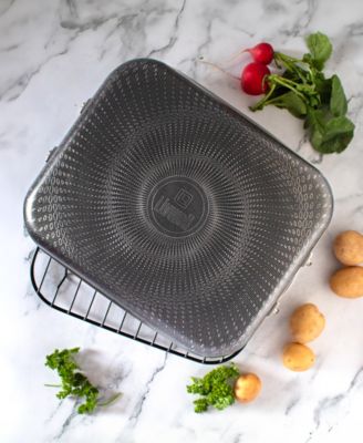 DiamondClad 14" x 12" Hybrid Nonstick Stainless Steel Roasting Pan with Rack