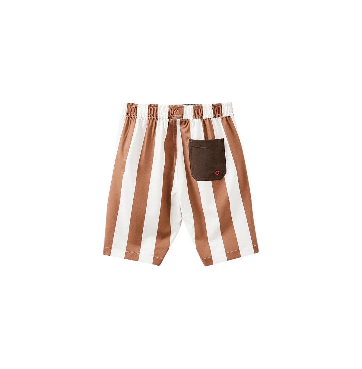Cotton On Boys Bobby Stretch Board Short -vanilla block stripe