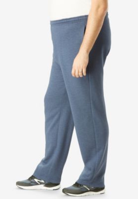 Big & Tall Wicking Fleece Open Bottom PantsKs Sport