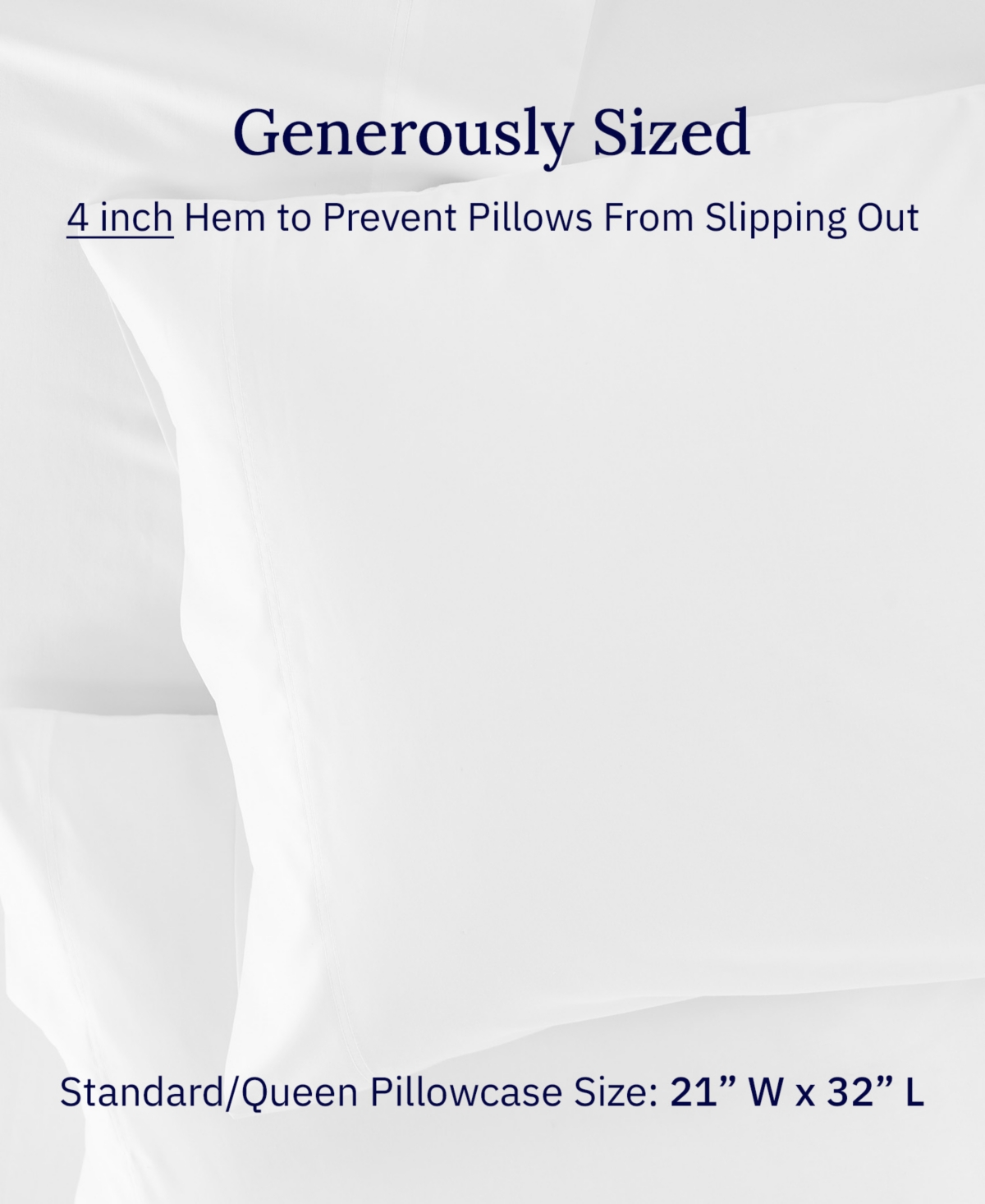 California Design Den Luxuriously Soft Hotel Quality 600 Thread Count, 100% Cotton Set of 2 Cases, Crisp & Cool Standard Pillow Cases Fits Standard &