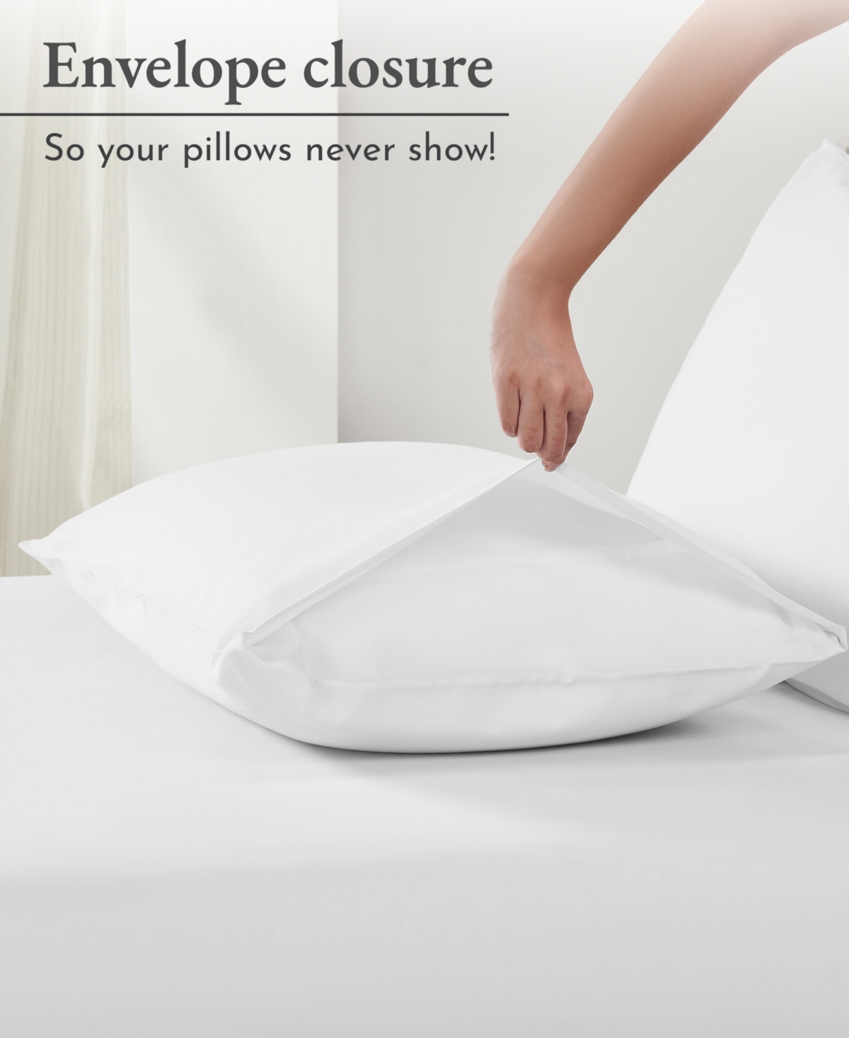 California Design Den Size Pillowcases - 100% Cotton, Set of 2 Soft & Cooling Sateen Weave Cases, Perfect Fit for Size Pillows by - Bright w