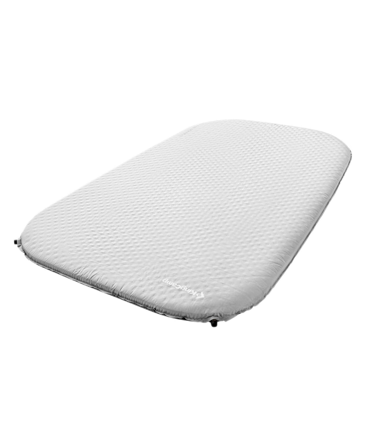2 Person Self Inflating Double Air Sleeping Pad, Light Gray/Charcoal - Light grey, charcoal