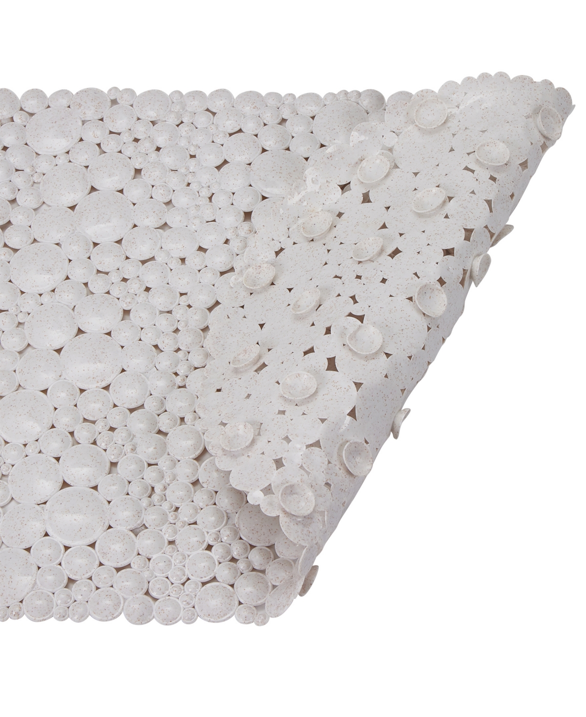 Bath Bliss Non-slip Natural Fiber Bathmat, 26.4" X 14.6" In White