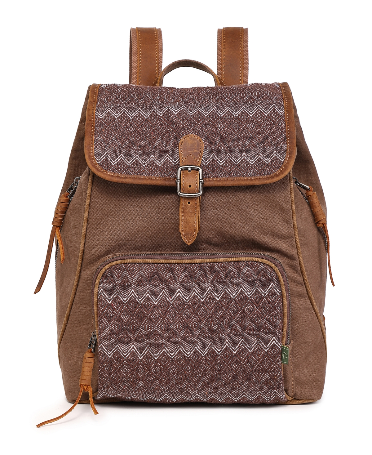 Tsd Brand Oak Hill Canvas Backpack In Brown
