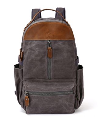 Mountain Leaf Utility Bee-Wax Canvas Backpack
