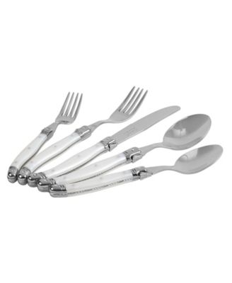 Laguiole Connoisseur 20-Piece 18/10 Stainless-Steel Flatware Set with Handles