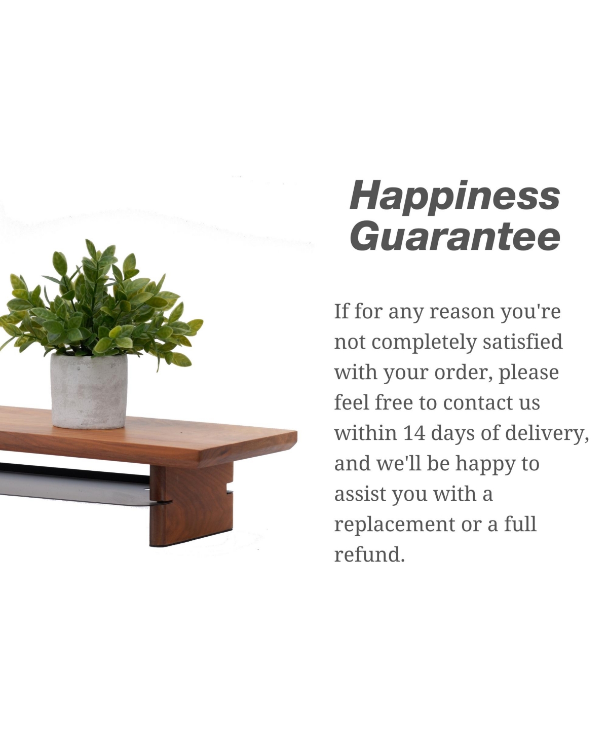 Decent Living Monitor Stand/Riser - Maple 88cm