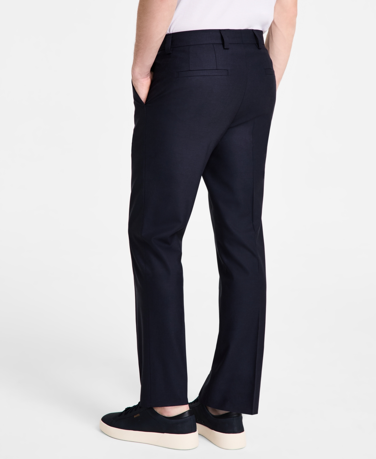 Hugo Boss Hugo By  Men's Modern-fit Wool Blend Suit In Navy