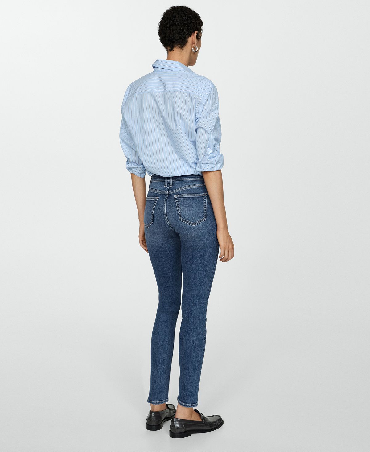 Mango Women's Newisa Medium Rise Skinny Jeans view 6 — MAYCSS fashion products