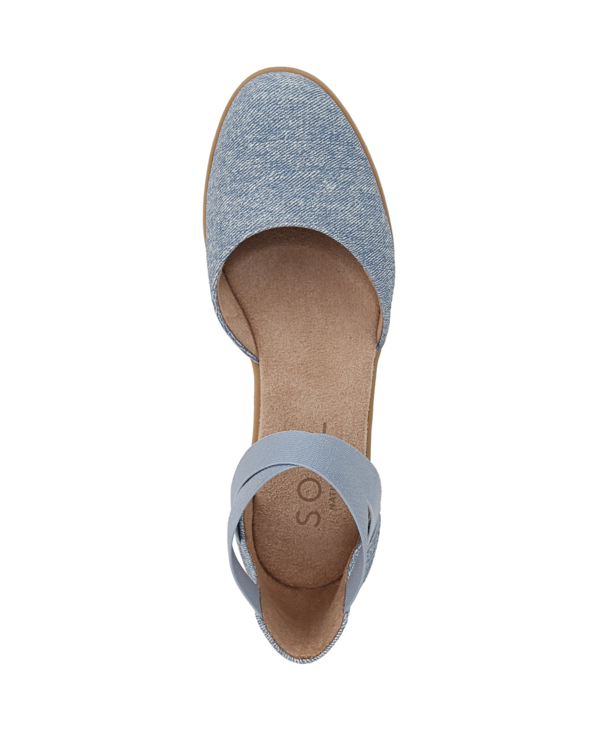 SOUL NATURALIZER WOMEN'S INTRO ROUND TOE SLIP ON LOW WEDGE FLATS 