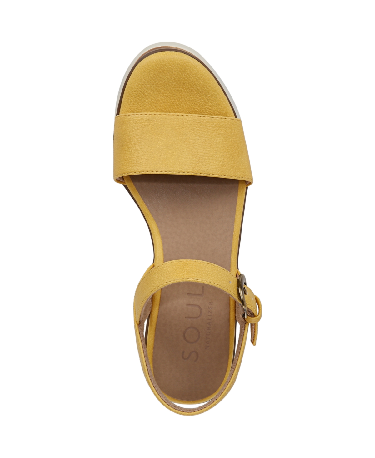 SOUL NATURALIZER WOMEN'S GRACIELA ROUND OPEN TOE WEDGE SANDALS 