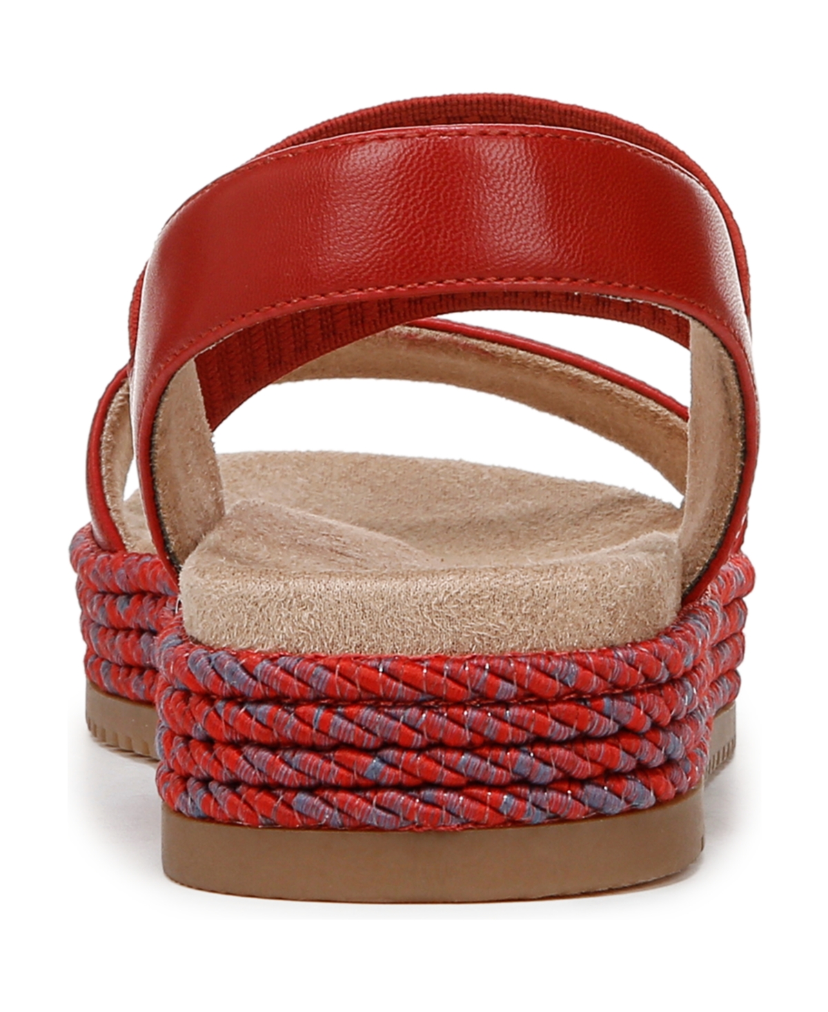 Shop Soul Naturalizer Women's Diana Flatform Sandals In Red Clay Faux Leather